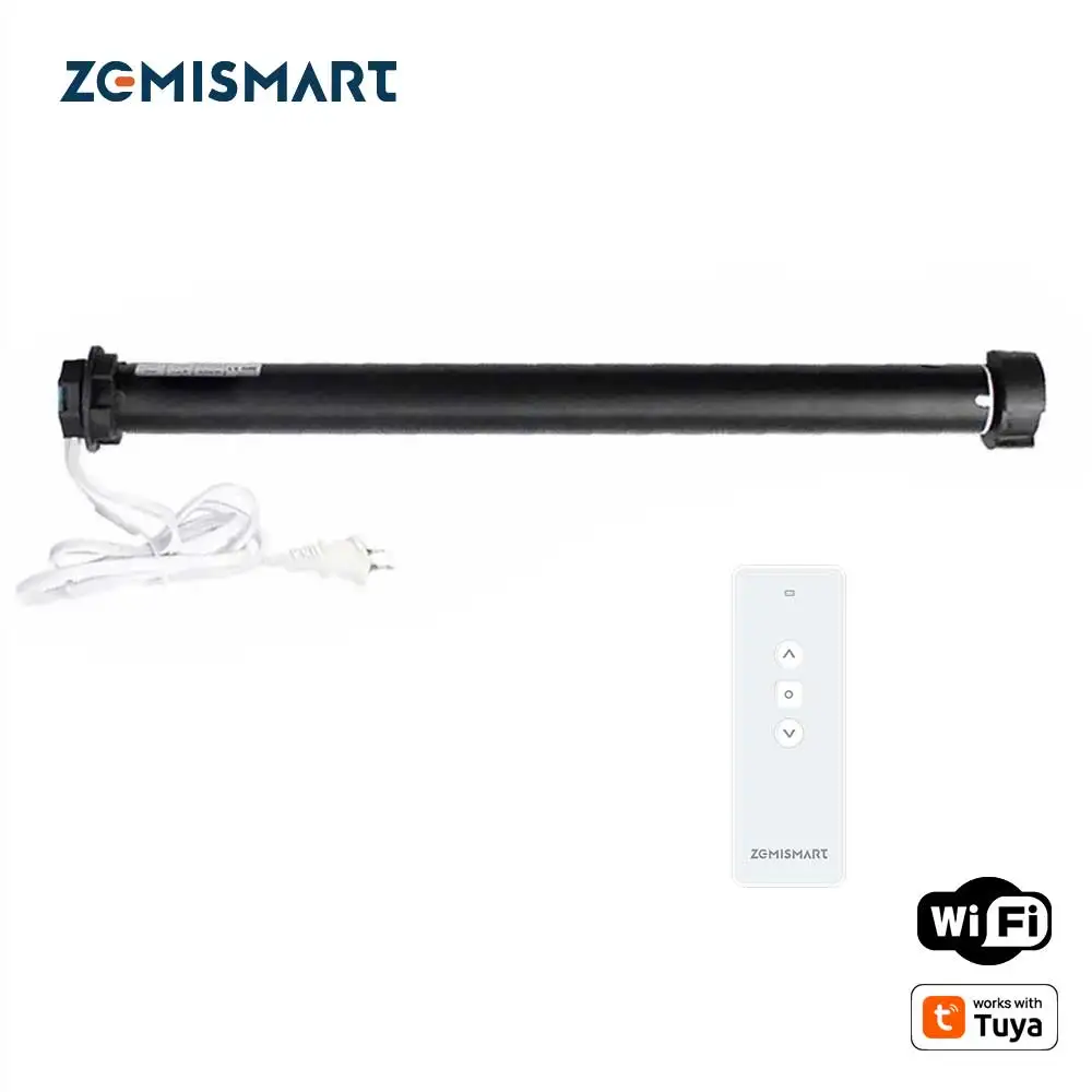 

Zemismart Wi-Fi умный мотор для штор для трубок 36 37 мм работает с приложением Tuya Smart Life рулонные жалюзи моторизованный двигатель жалюзи