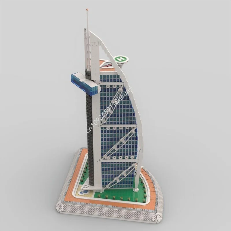 

8481 шт. MOC BURJ AL ARAB архитектурная модель строительные блоки архитектура DIY креативные рождественские подарки кирпич детская игрушка на день рождения
