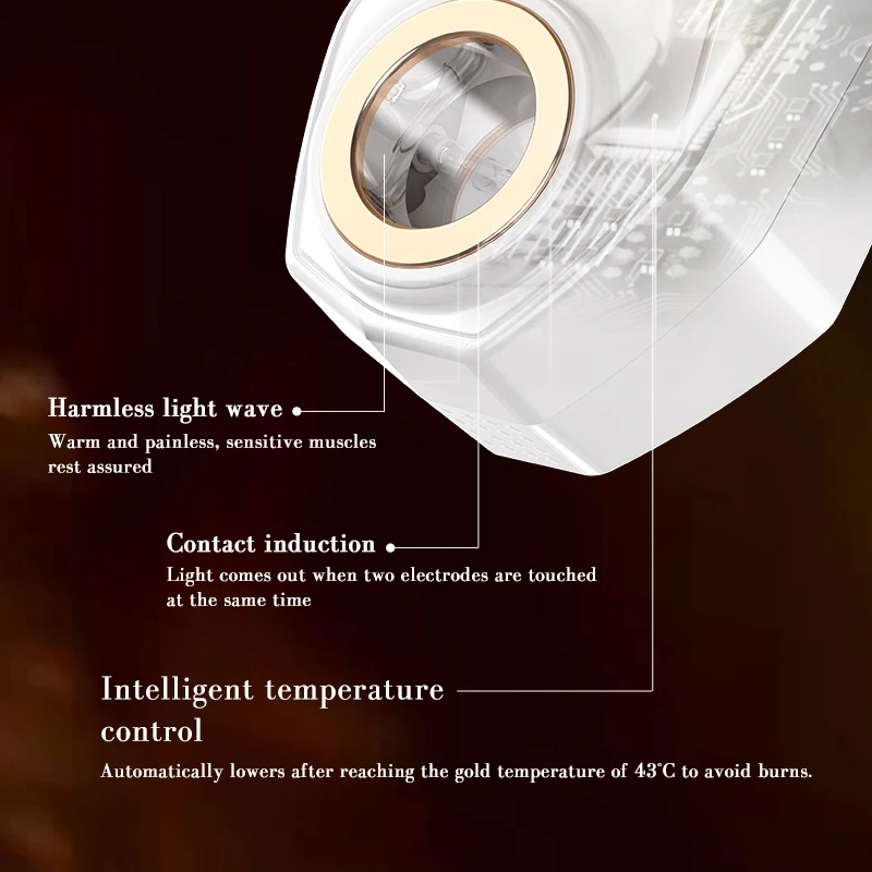 블랙 골드 광자 스킨 케어 안티 에이징 페이스 뷰티 장치 홈 광자 뷰티 장치 듀얼 밴드 피부 회춘 장비