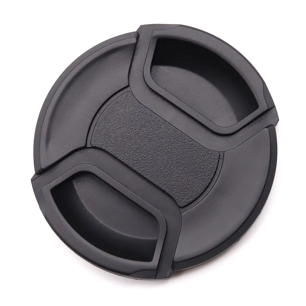 Center Pinch Lens Cap Lid Cover 62 67 72 77 82 86 mm Universal Plastic For Sony Canon Nikon Pentax Olympus Panasonic Fujifilm