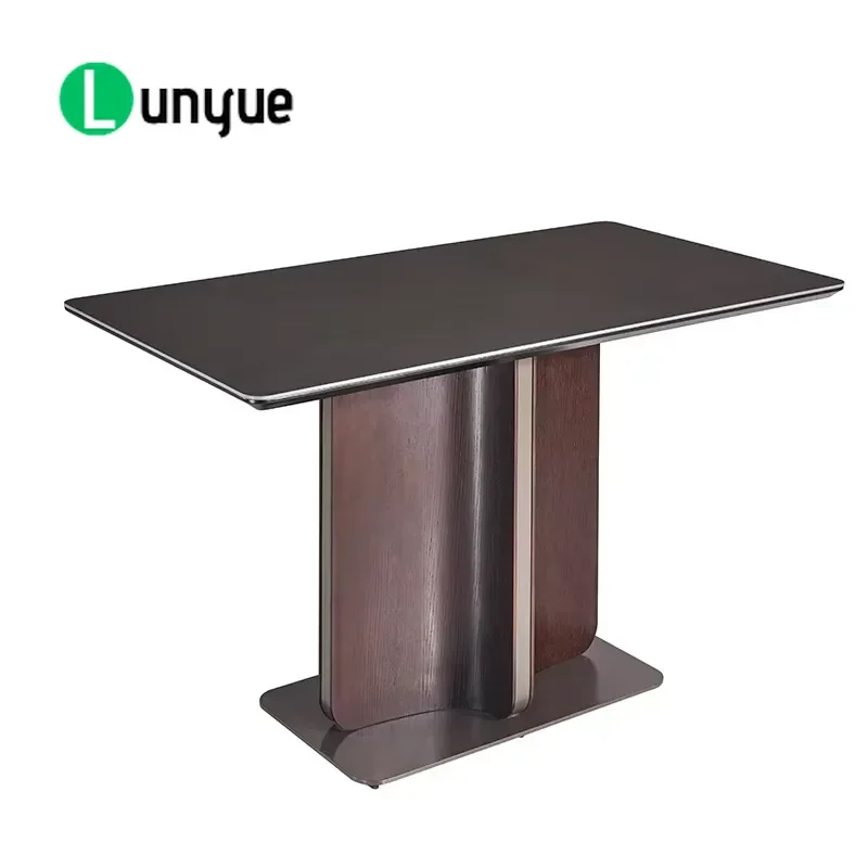 Customizable Modern Rectangular Marble Dining Table Eco Friendly Home Furniture for Living Room Durable Stylish Design