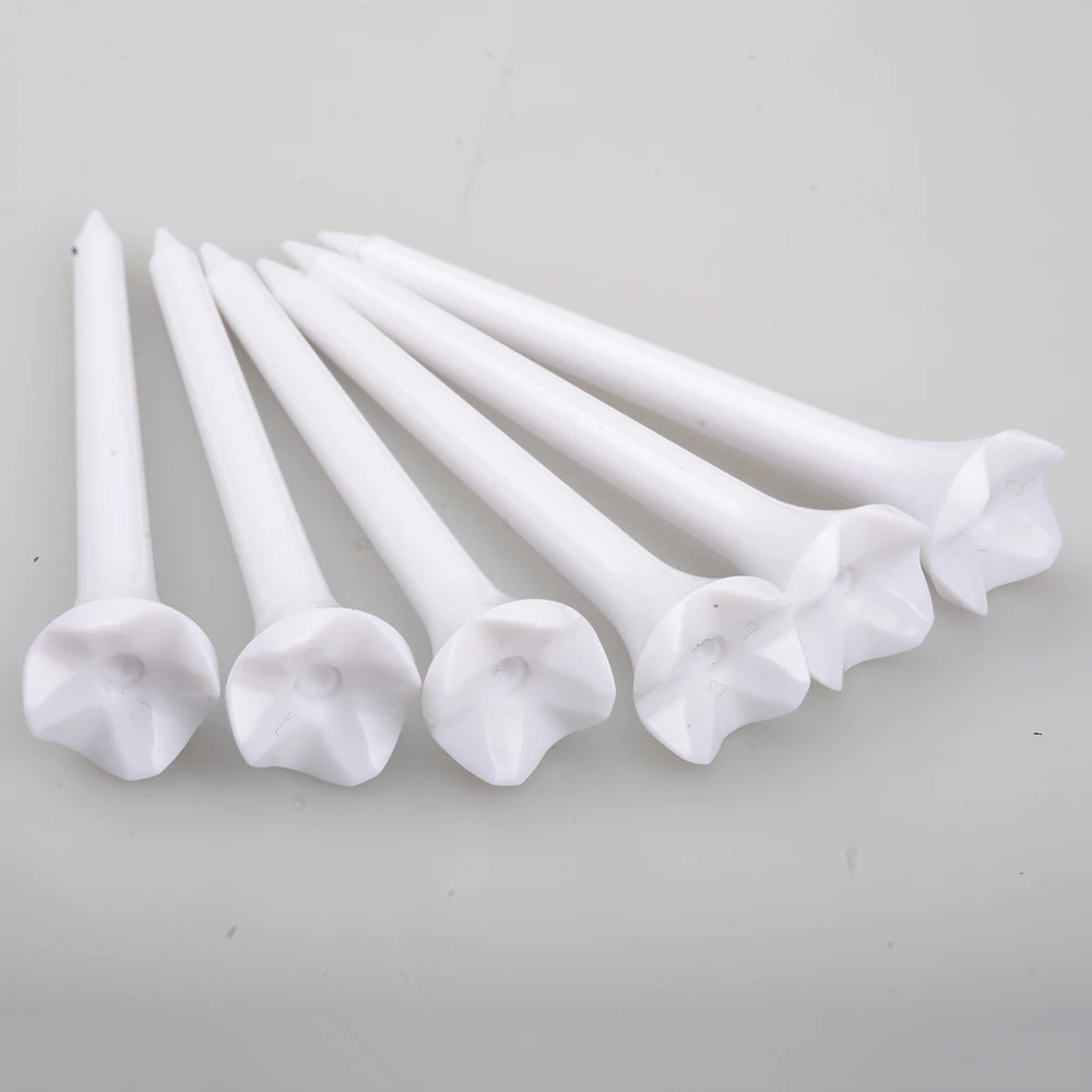 50 Pieces of 70/83MM Plastic ABS Material Durable and Sturdy Golf Course Training Golf Tee