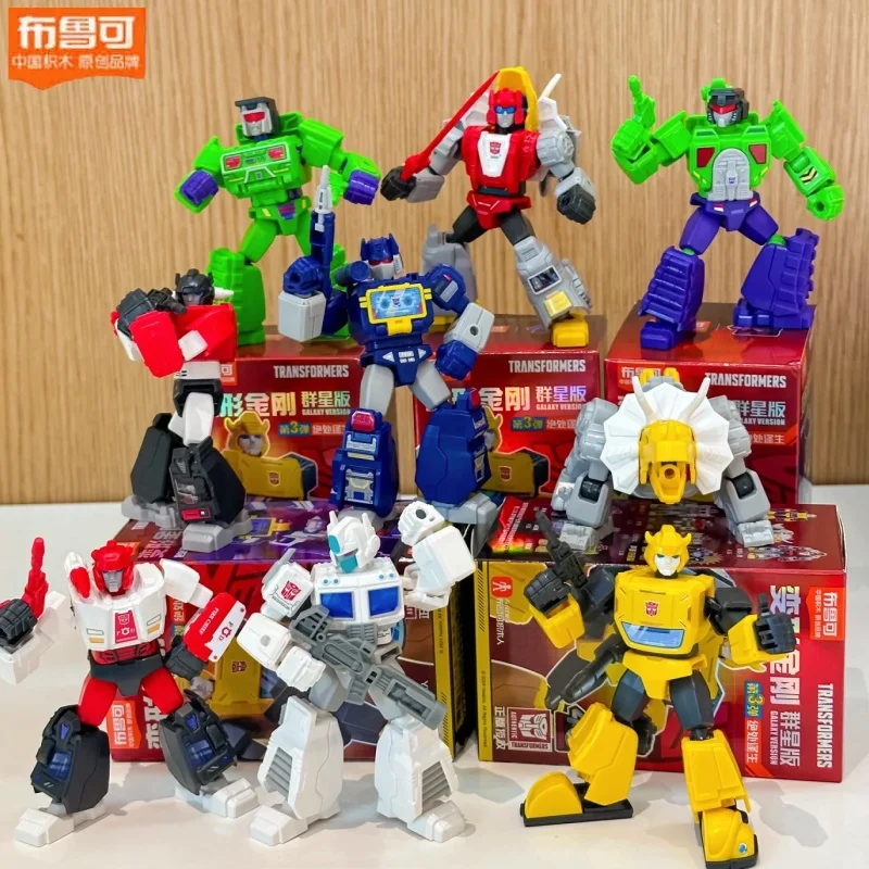 

Оригинальные группы-трансформеры Bloks 03 G1 Soundwave Ultra Magnus, шлаг Шмеля Джмеля, красная сигнализация, сборная подвижная модель Scavenger