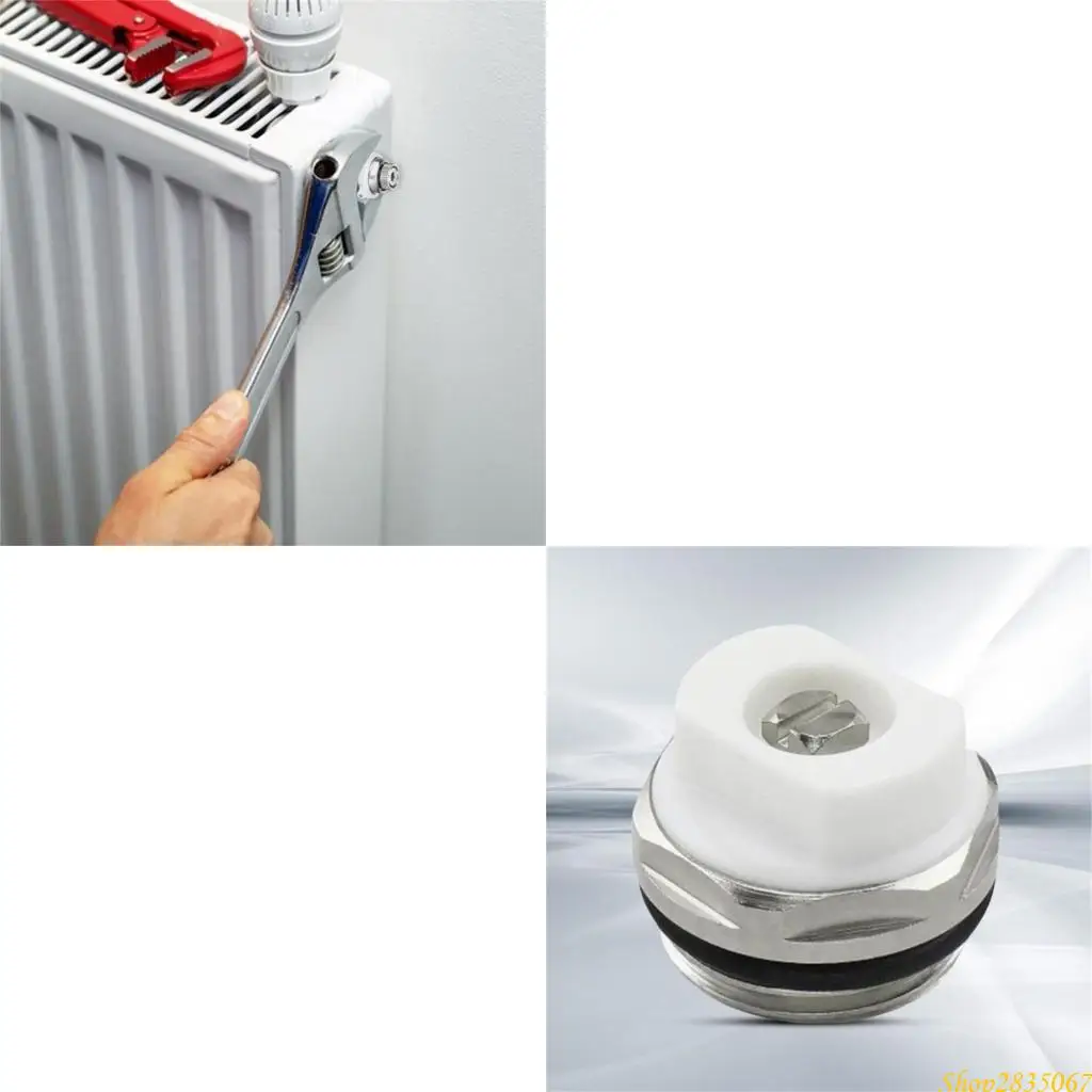 

6Pcs Radiator Air Release Valves Replacement 3/8Inch Air Vent Radiator Bleed Valves Sealing Radiator Bleed Valves 831F