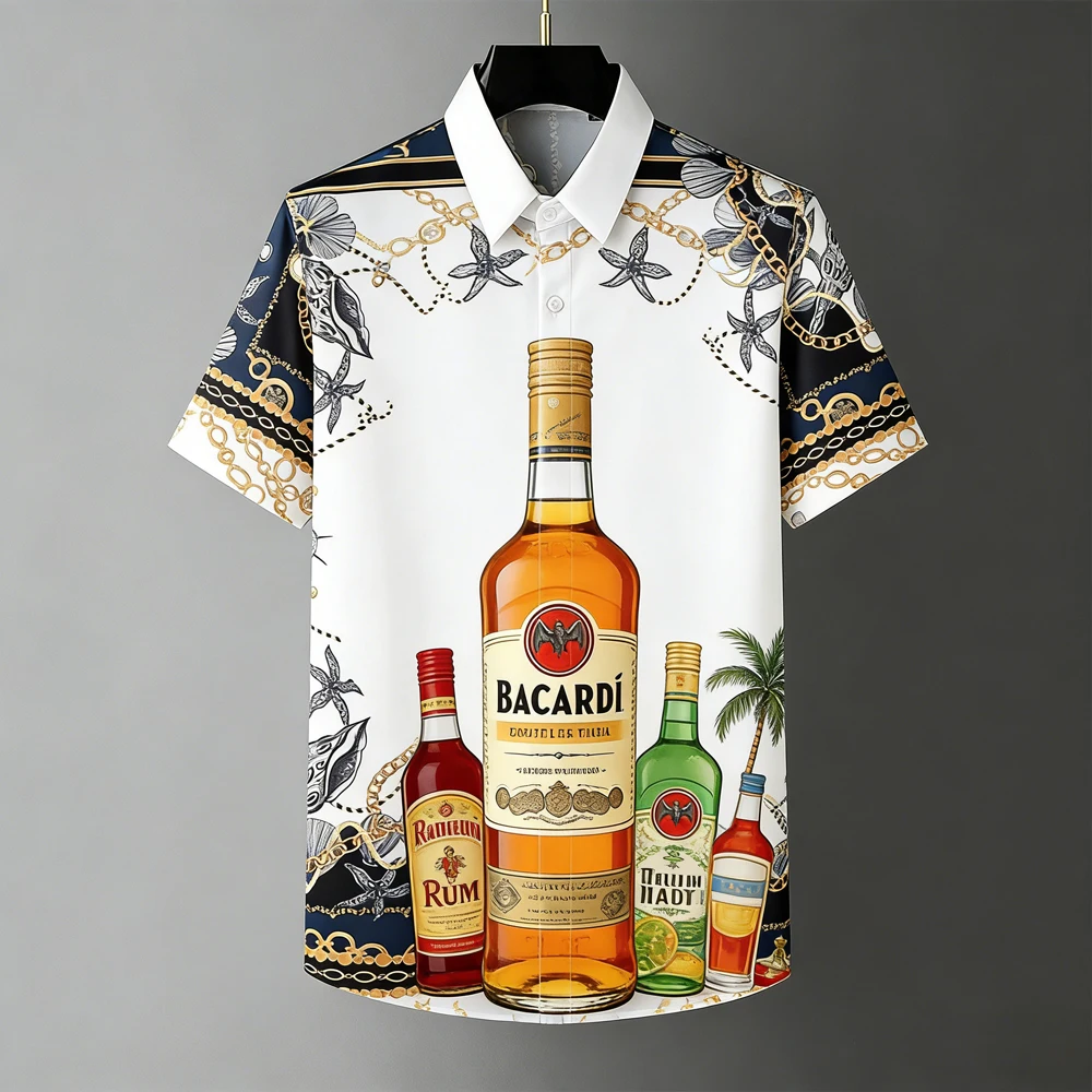 Men's summer cool short-sleeved shirts fun life 3D printed shirts outdoor Cuban casual designer shirts for men fast shipping