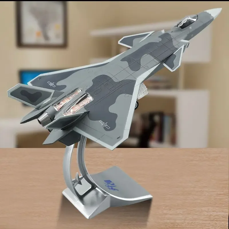 1: 80, J-20 aircraft model, alloy simulation, military model, J20 stealth fighter, Zhuhai Airshow, commemorative gift