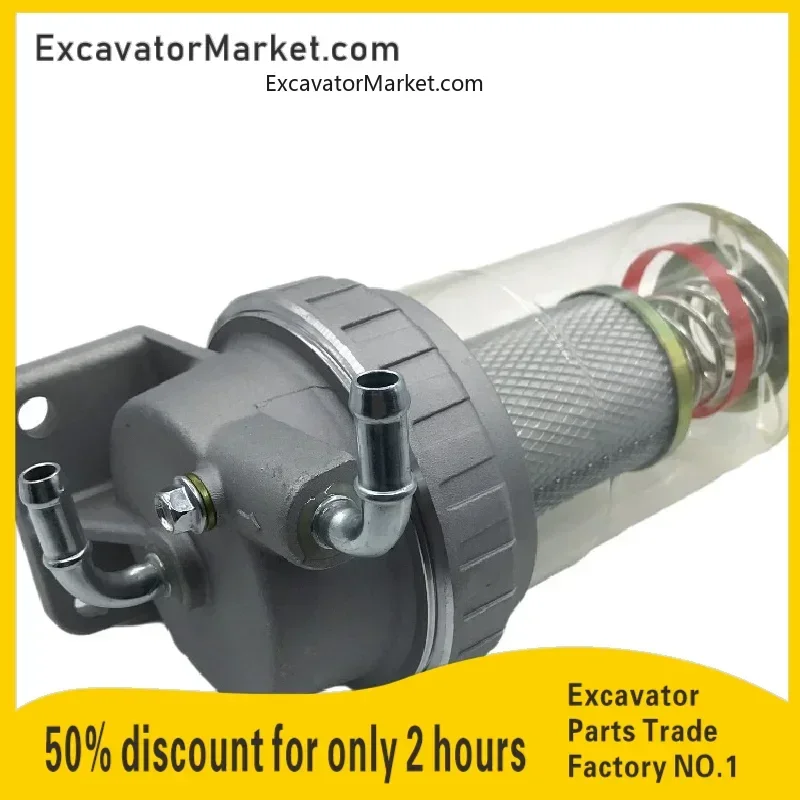 

Excavator Spare For Kobelco SK200 230 250-6-6EOil and water separator assembly diesel filter grid Excavator Parts