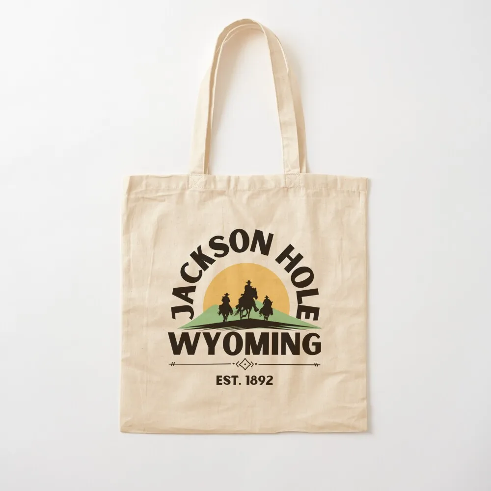 Jackson Hole Wyoming Tote Bag bag for beach Shopper handbag Handbags women reusable shopping bags