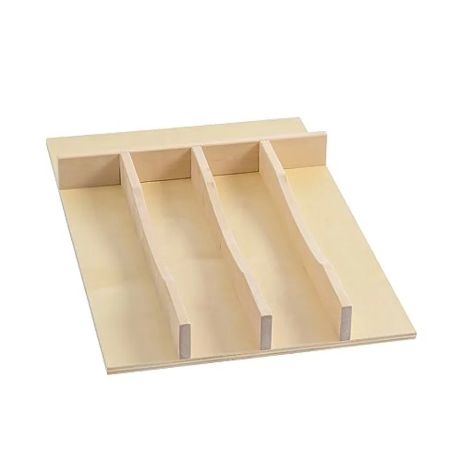 

Solid Birch Wood Silverware Drawer Organizer Wooden Cutlery Drawer Organizer Utensil Tray for Kitchen Drawers Kitchen Utensil O