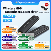 Lemorele 50M Wireless HDMI Transmitter Receiver 1080P Display Dongle Extender AV Adapter for Laptop TV Projector Monitor