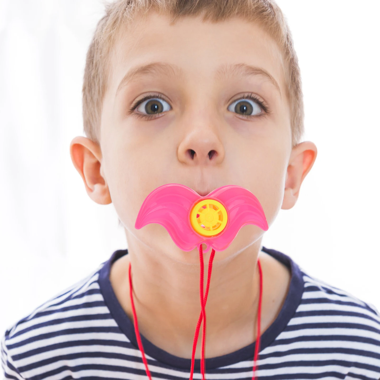 

50 Pcs Whistle Toy Mustache Party Blowers Bulk Toys Plastic Colorful Whistles Funny Child Lip for Kids Noisemaker
