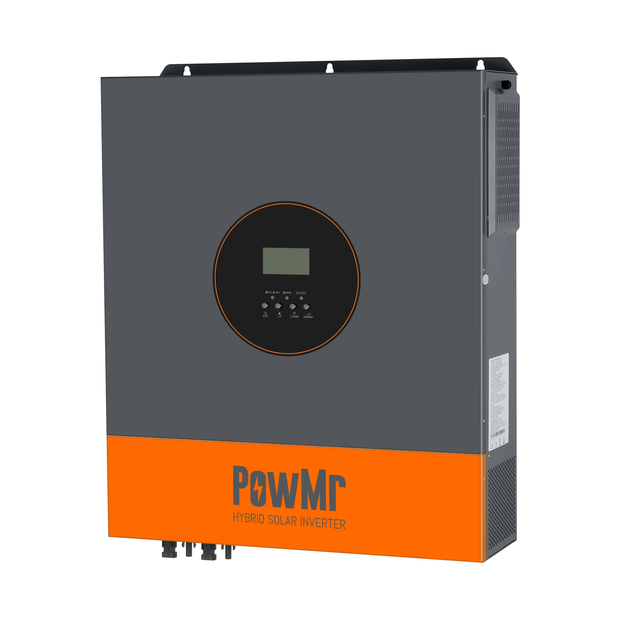 PowMr 11KW محولات الطاقة الشمسية الهجينة الموازية 48 فولت إلى 220 فولت MPPT 160A الشمسية جهاز التحكم في الشحن 48 فولت إلى 220 فولت موجة جيبية نقية مزدوجة PV 7500 واط