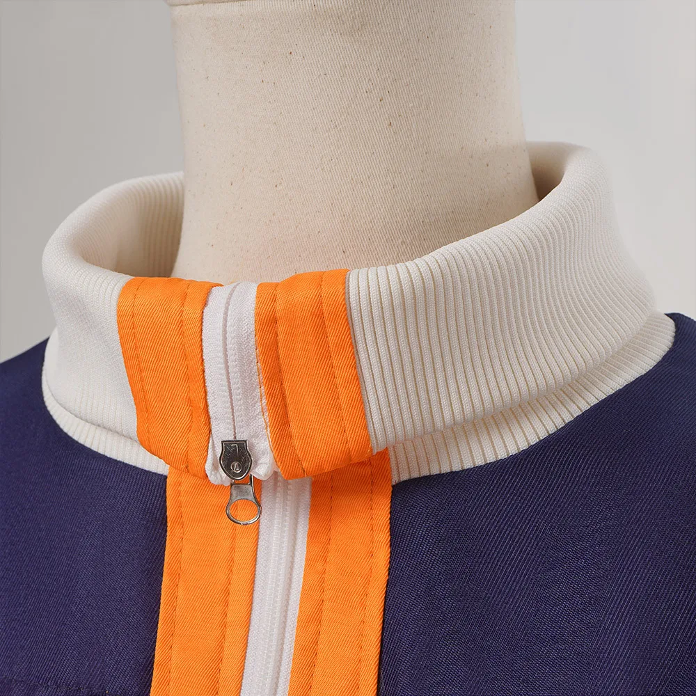 Uzumaki Cosplay Costume Orange Clothes with Headband & Kunai Pouch