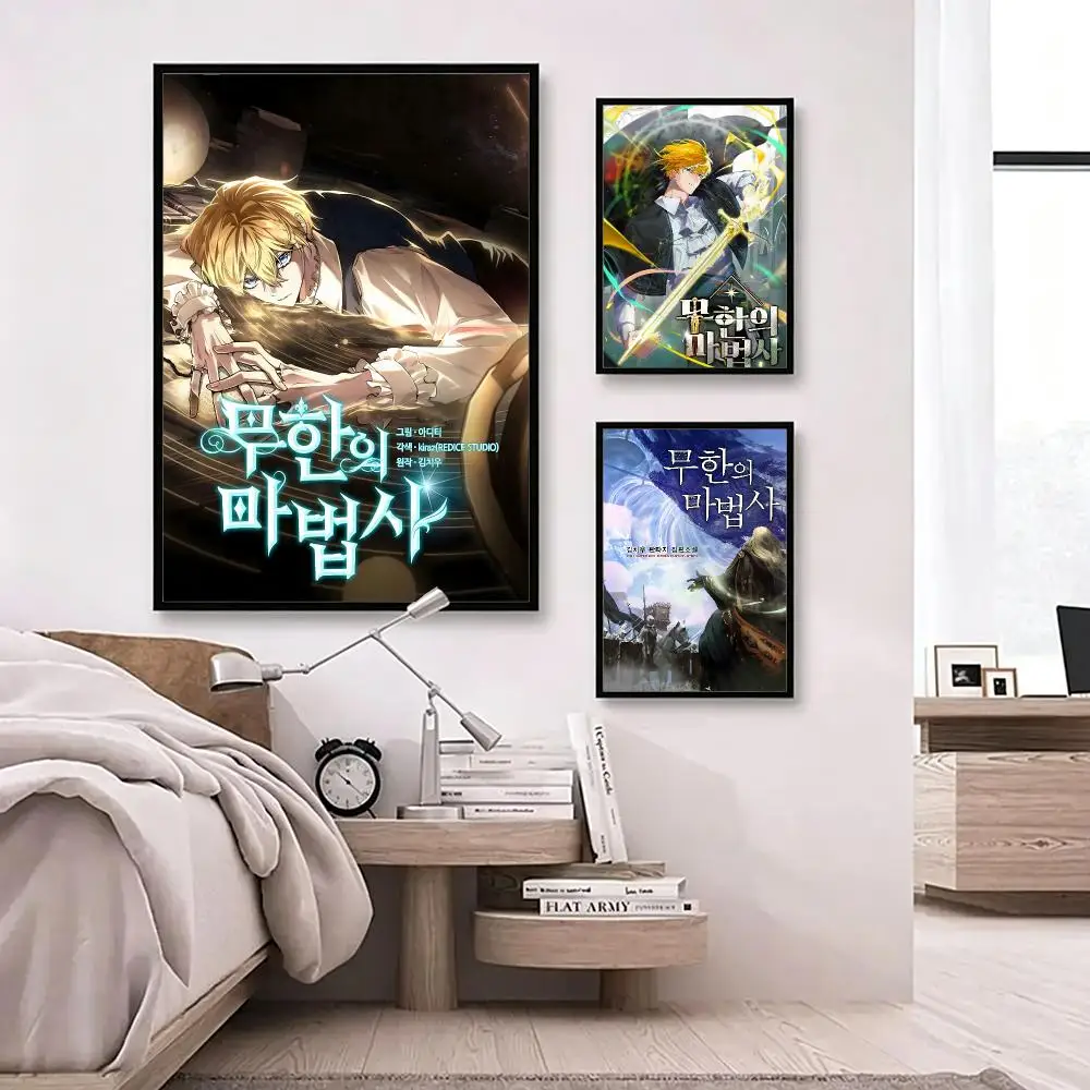 comic Infinite Mage Poster Poster HD Waterproof Self-adhesive Art Print Wall Decor for Bedroom Living Room Gift