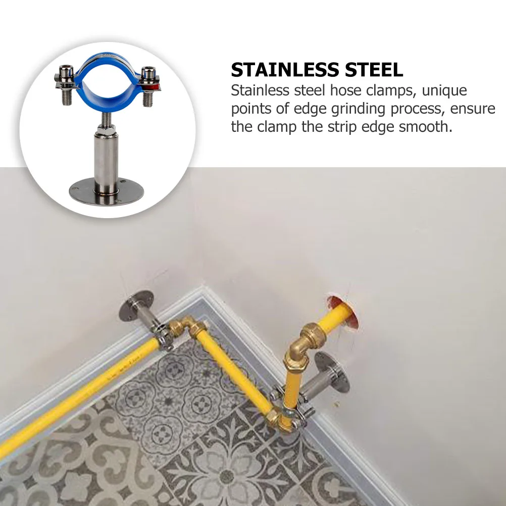 

Stainless Steel Adjustable Hose Clamps Durable Pipe Fixing Clips Tube Brackets For Car Appliance Machinery