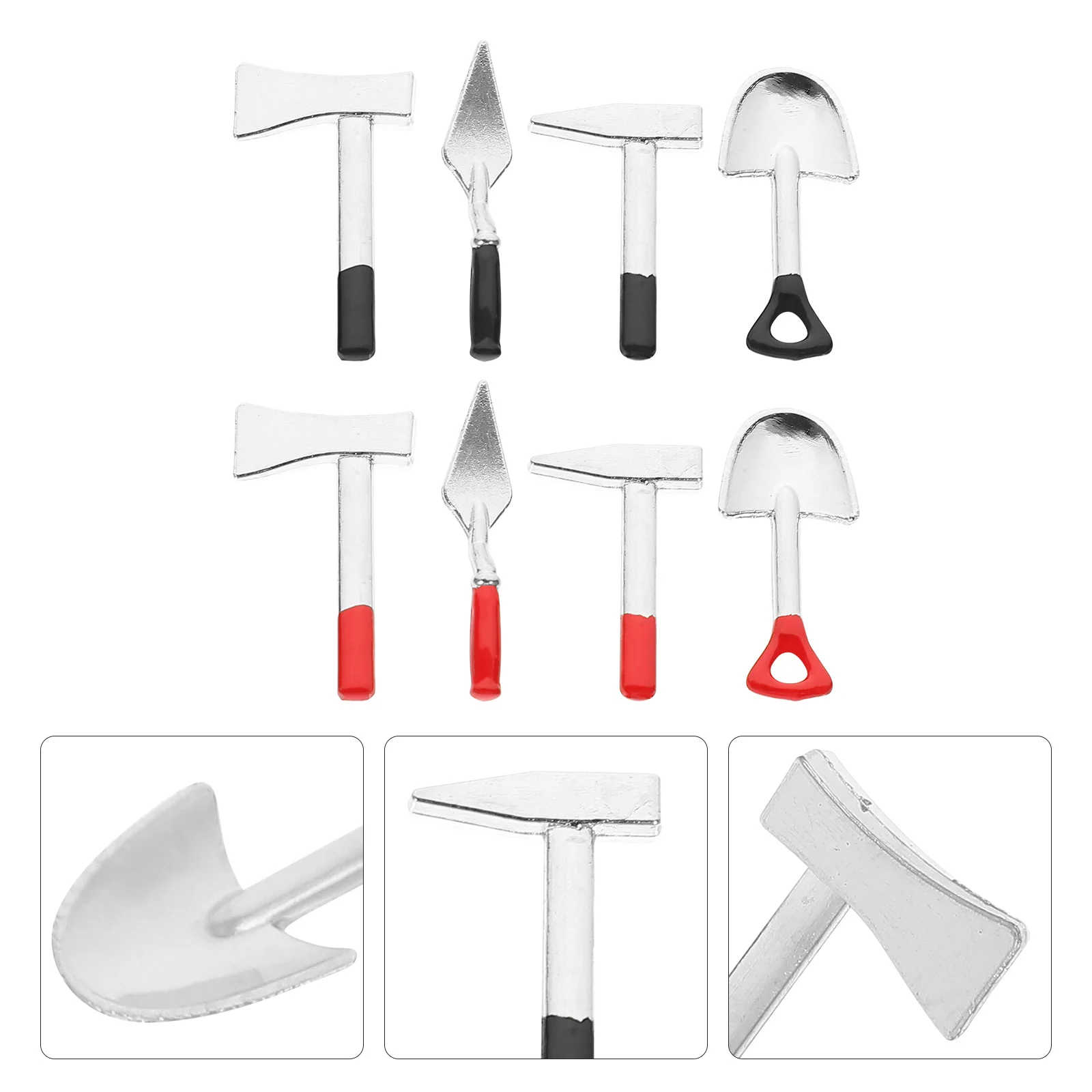 

8Pcs Mini Dollhouse Tools Style Small Garden Decorations for DIY Miniature House Garden Decors Micro Landscape Ornaments
