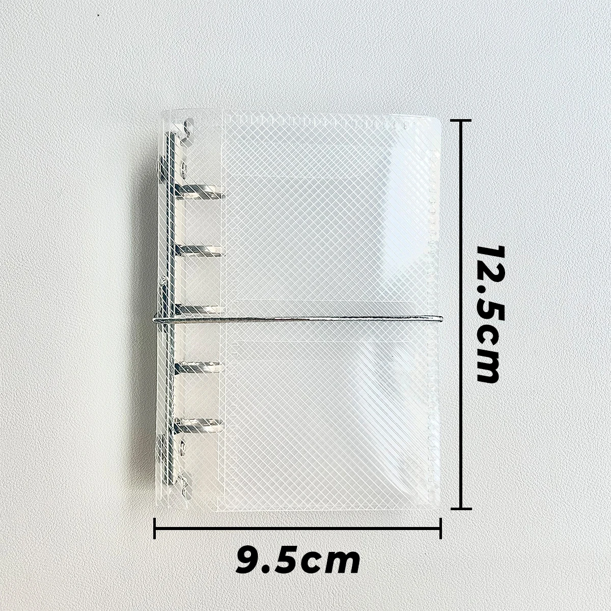 M5 PP Three Fold Loose Leaf notebook Cover Diagonal Mini Portable Sticker Small Card Photo Storage for Scrapbooking