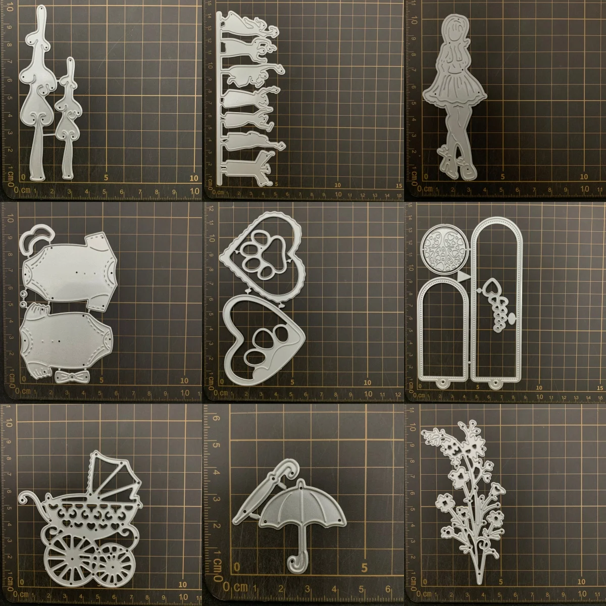 9 kinds Graduation Dog Paw Metal Cutting Dies Stencils For DIY Scrapbooking Decorative Embossing Handcraft Die CutsTemplate
