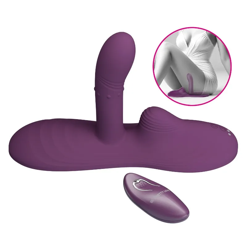 Riding-Style Cushion Vibrator Wholesale Clitoral G-spot Anal Stimulation with APP G Spot Vibrator for Intense Prettylove 300057W