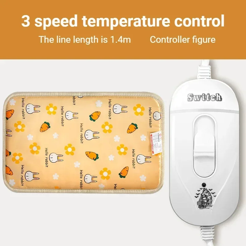 Electric Blanket Dog Kennel Cat Dog Bed Intelligent Timing 3 Levels 9 Temperature Control Waterproof Pet Heating Mat Winter Warm