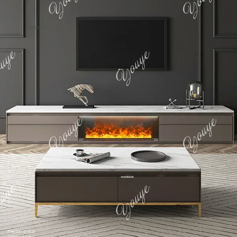 Nordic Embedded Fireplace with Fire Imitation for Living Room 3D Atomizing Fireplace Light Luxury Decorative Fireplaces
