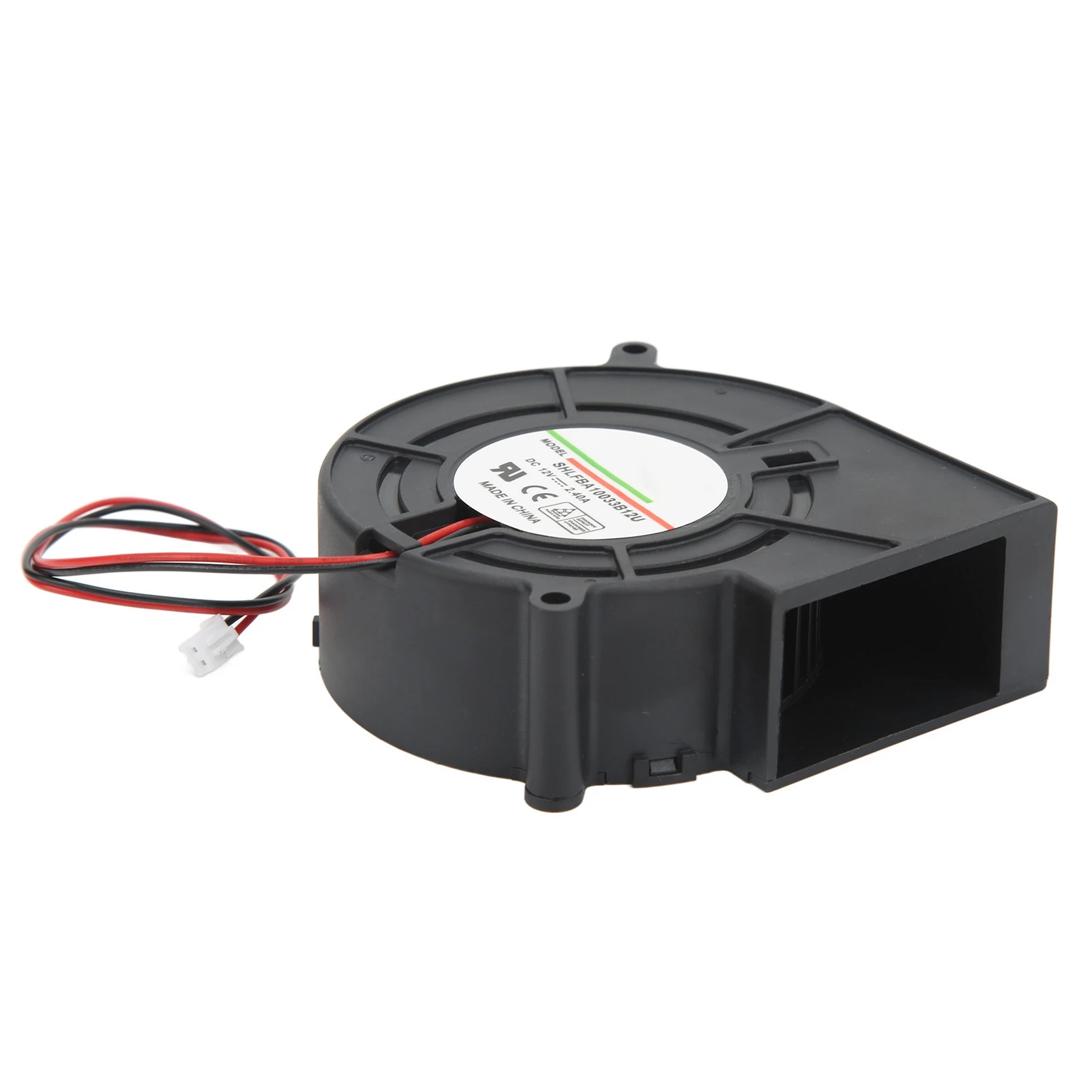 Turbo Blower Cooling Fan Exhaust Centrifugal Fan 4800RPM 42.8CFM 62.4mmh2o DC 12V 2.4A for Routers Printers Computers