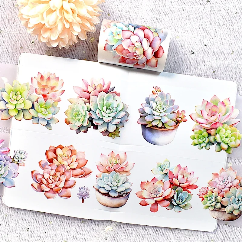 Sunflower Rose Floral Washi Masking Regular/shiny PET Tape Roll 2 Meter