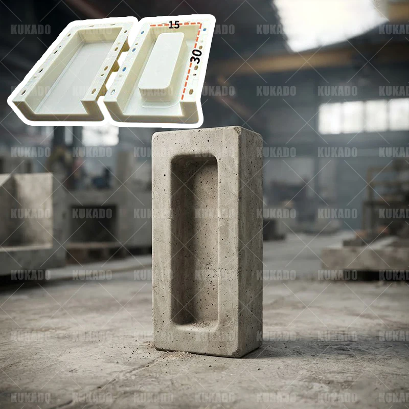 30x15x10cm Double-Sided Hollow Brick Cement Mold Perforated Wall DIY Garden Decor Internet Famous Home Design