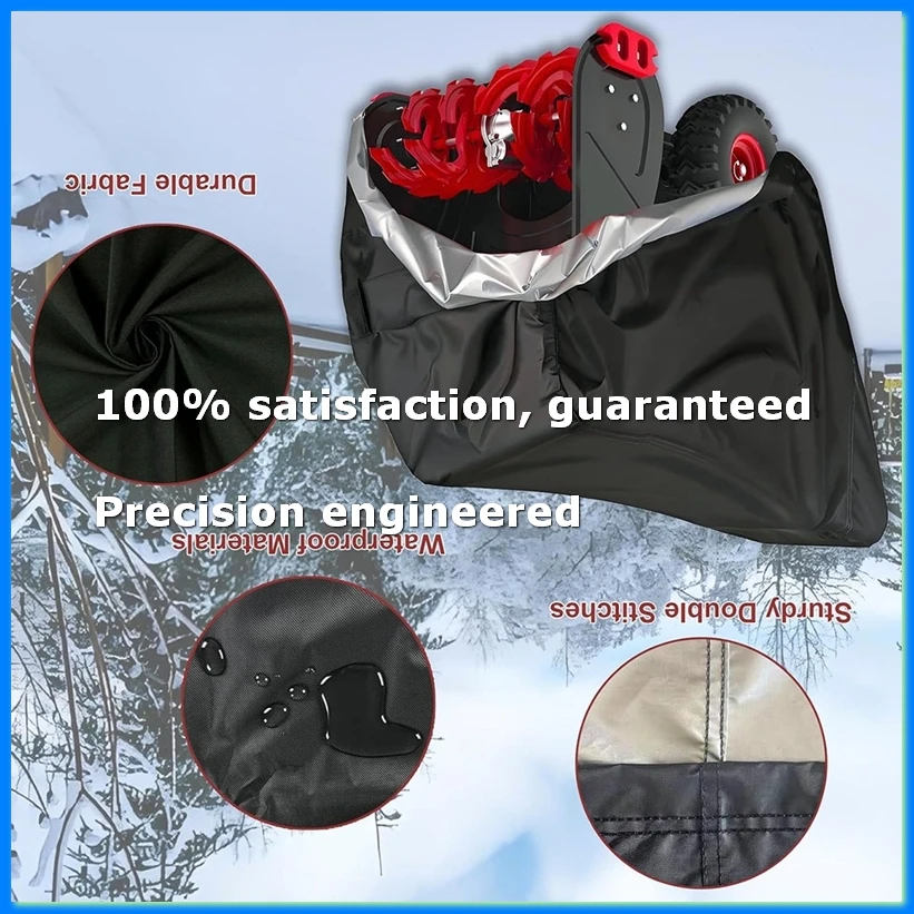 Snow Blower Cover,Snowblower Covers Waterproof Outdoor,Universal Fit Single or Two Stage Snow Blower 33x58x52inch-DTB1