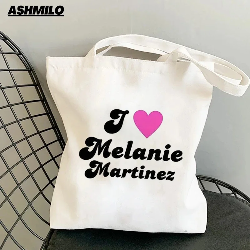 

Kawaii Melanie Martinez Rock Y2K Aesthetic Fashion Canvas Bag Women Girls Simple Large Capacity Storage Handbag Shoulder Bag