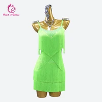 Robe de danse latine élégante pour femme, tenue de compétition, costume de bal américain, vêtements de cabaret, costume de salle de bal, tenue de danse samba sexy pour fille 1