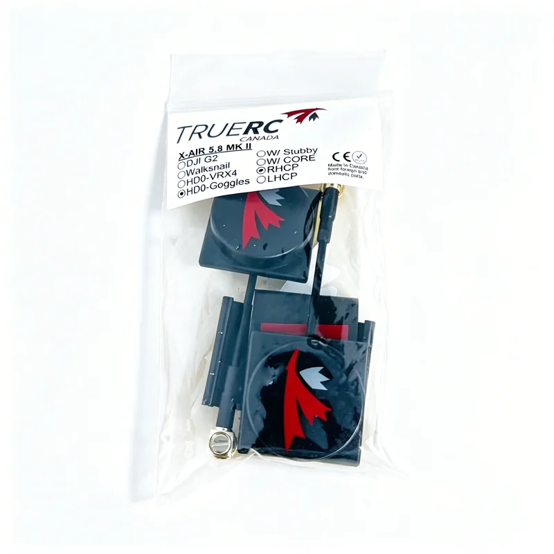 

TrueRC X-Air 5.8GHz Antenna Pair, RHCP, 5.1-6.7GHz Bandwidth, SMA Male for FPV Goggles