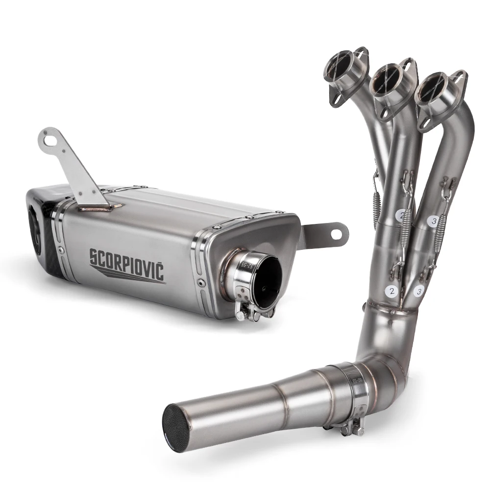 Stainless Steel Full Underbody Exhaust System Low Mount Performance Pipe Compatible with YZF MT-09 MT09 V3 2021 To 2025