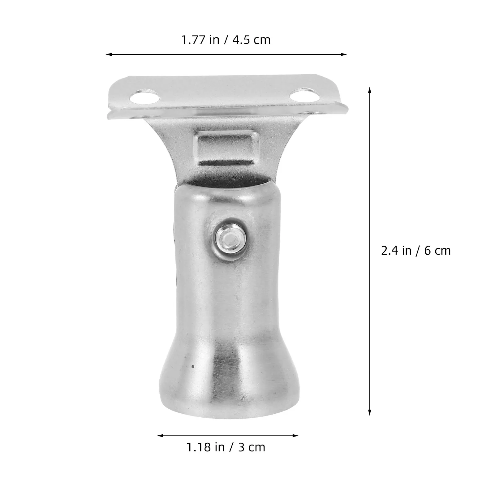 4Pcs Sturdy Stainless Steel Handrail Support Bracket Rustproof Railing Connector for Stair Banister Installation Fixtures