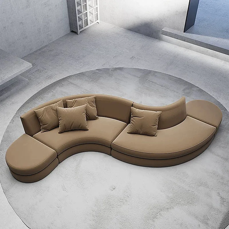 

Modern Curved S-Shaped Sofa Creative Design for Apartment Hotel Clothing Store Beauty Salon Reception Area Living Room Hospital