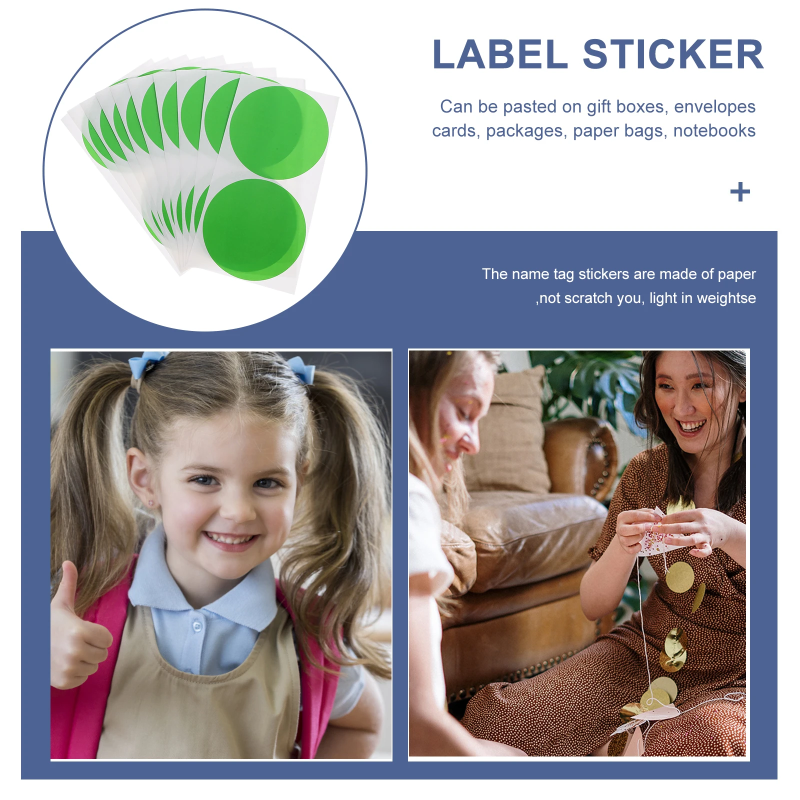 

1 set 1 Set Colorful Round Dot Stickers Adhesive Label Stickers For Sealing Gift Boxes Envelopes Notebooks Office Coding