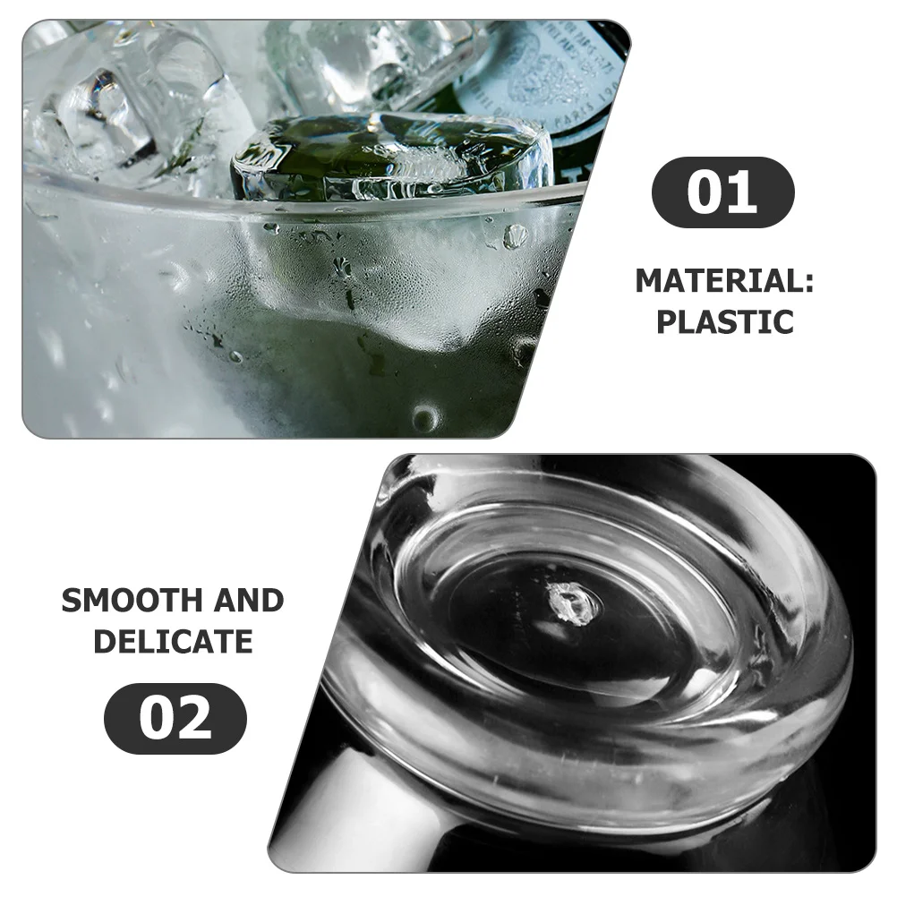 

3Pcs Clear Salad Bowls Reusable Plastic Transparent Food Storage Containers Multi-Functional Kitchen Tableware