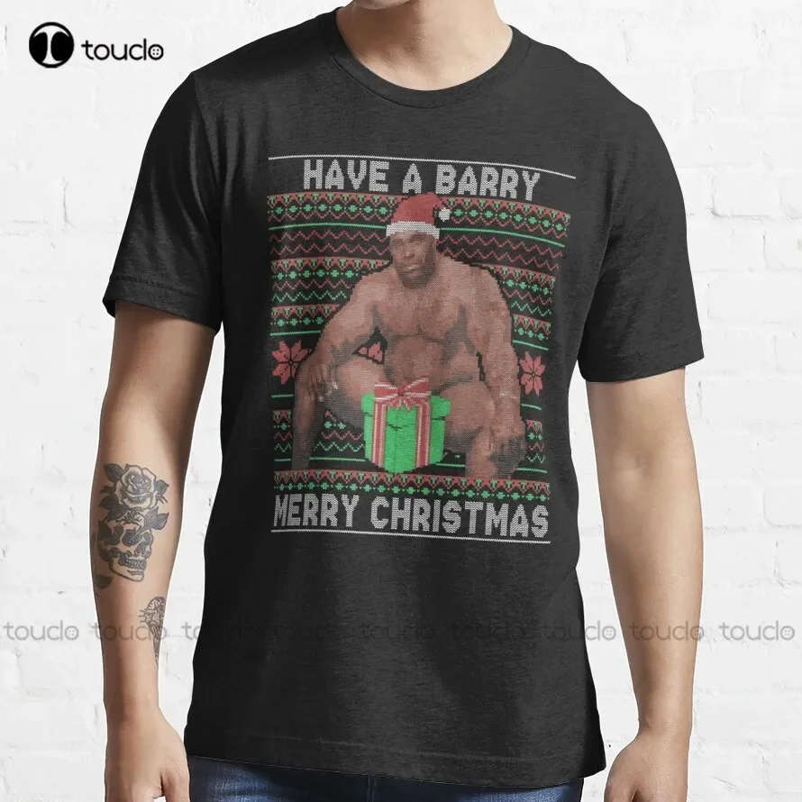 Have A Barry Wood Merry Christmas Meme Ugly Sweater  T-Shirt Graphic Shirts For Men Custom Aldult Teen Unisex Xs-5Xl Gift