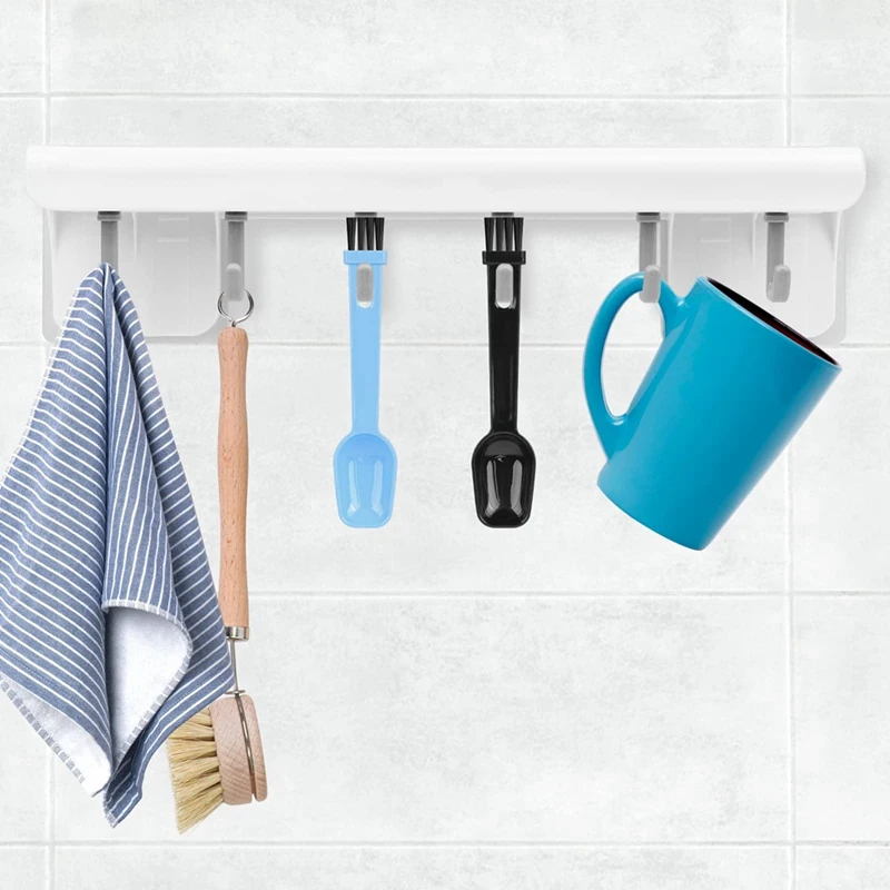 スプーン付きエスプレッソブラシ,ポータブルコーヒーマシン,8個