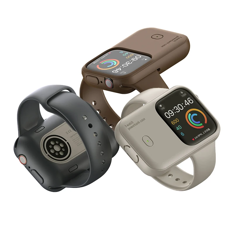 Apple Watch用ポータブル充電器,1200mAh,バッテリー,iwatch用超高速充電ケース,8、7、6、5、4