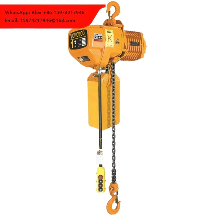 Economical Practical 2 Ton Electric Chain Hoist 1 Ton Dual Specification Heavy Duty Design For Industrial Lifting Task