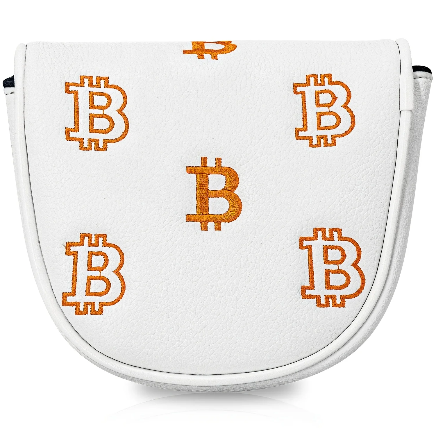1pc 1pcs PU Golf Putter Cover with Letter B Embroidery - Semi-Circular Mallet Head, Soft PU Suitable for Most Golf Putters image 2