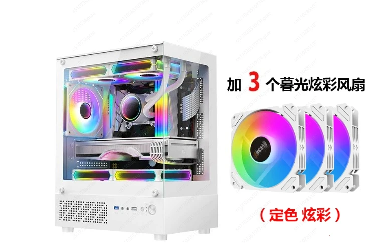 

МИНИ-корпус для компьютера с видом на море, настольный корпус Matx со стеклянной стороной через игровой чехол