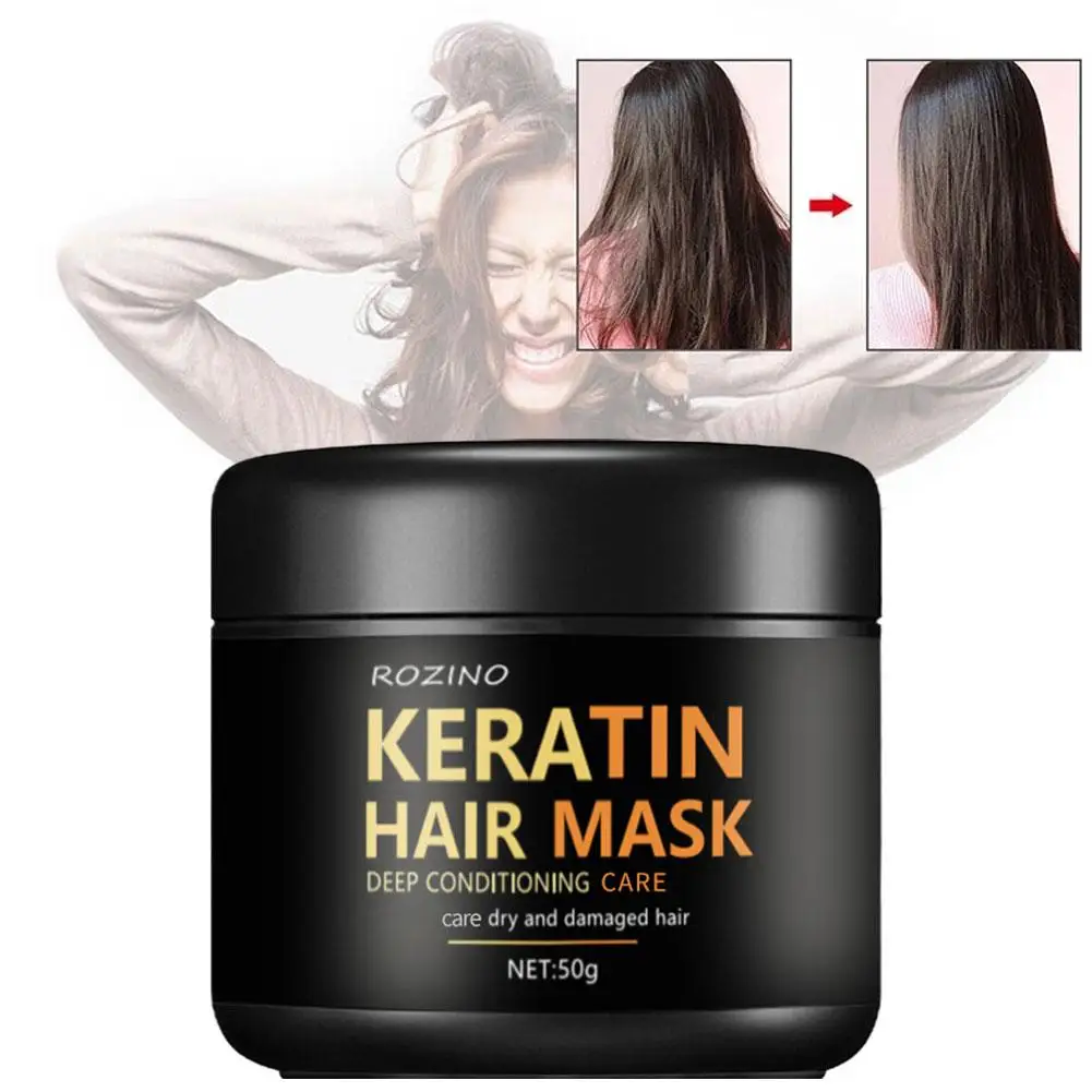 50g Collagene Cura dei capelli Riparazione profonda Condizionamento Olio di argan marocchino Maschera per capelli Essenza adatta per capelli secchi e danneggiati