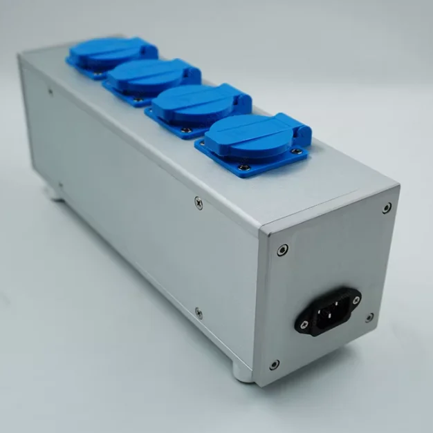 All-Aluminum Amplifier Chassis DIY Audio Enclosure Power Filter Housing EMI Shielding Heat Dissipation Tube Amp DAC Panel Socket