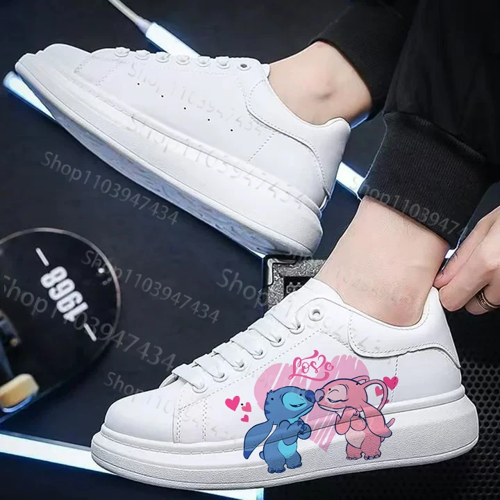 Stitch Simple Printing Youth Adult Couple Leisure Shoes Man Woman Parity Breathable Cartoon Graffiti Soft Sports Shoes 2026 - Image 4