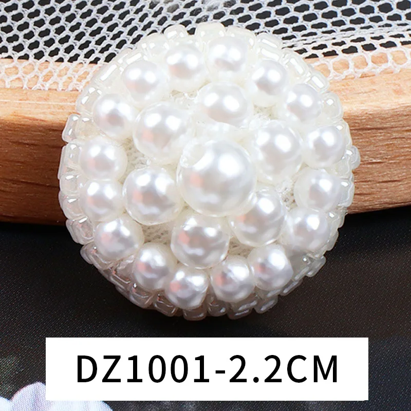 High-quality and Fashionable New Style DIY Pure Hand-sewn Pearl Button Coat Hand-sewn Round Buttons
