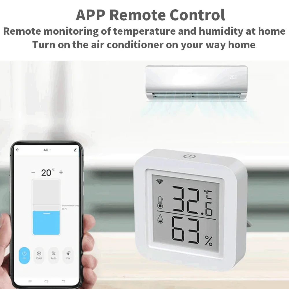 Tuya WiFi Supper IR Remote Control for Smart Home TV AC Works with Alexa Google Home Yandex With Temperature Humidity Sensor