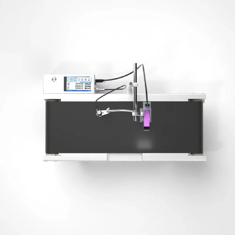 Mini Desktop Online Inkjet Printer with Conveyor Expire Date Batch Lot Number Code Printer for Small Business And Manufacturing