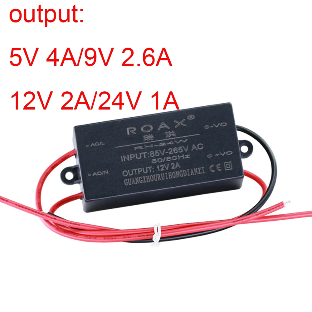 AC to DC Converter Buck Power Supply Module Waterproof AC 85-265V to DC 5V 9V 12V 24V Step-Down Regulator Power Supply Board
